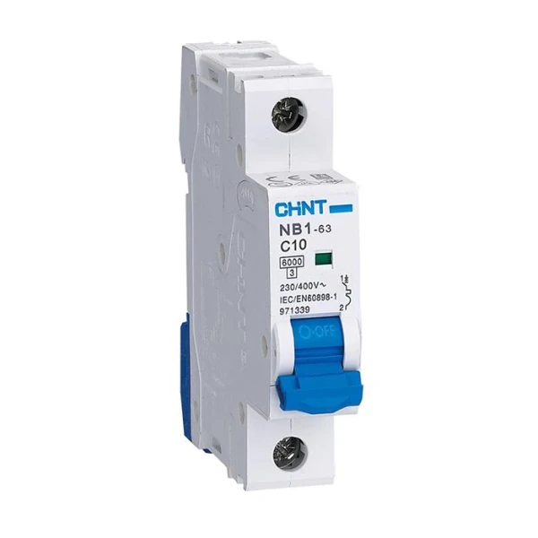 Disjoncteur Chint NB1-63 1P C10, 6 kA