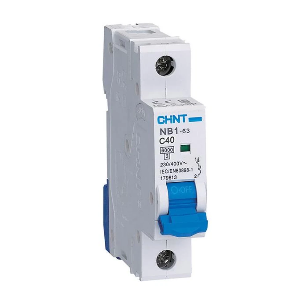 Disjoncteur Chint NB1-63 1P C40, 6 kA