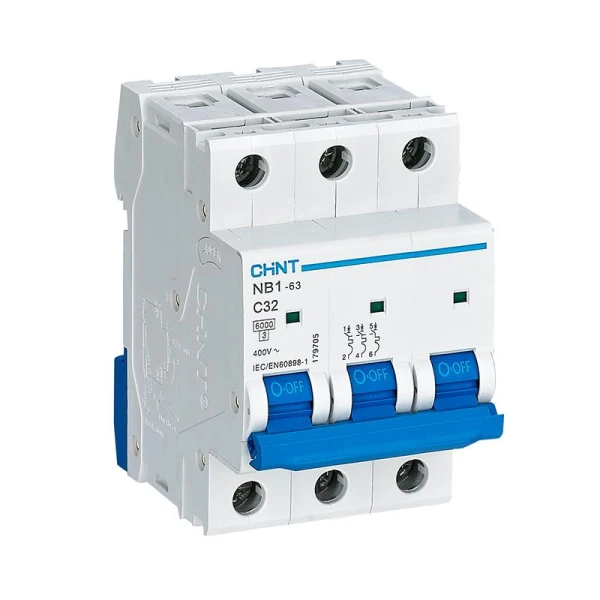 Disjoncteur Chint NB1-63 3P C32, 6 kA