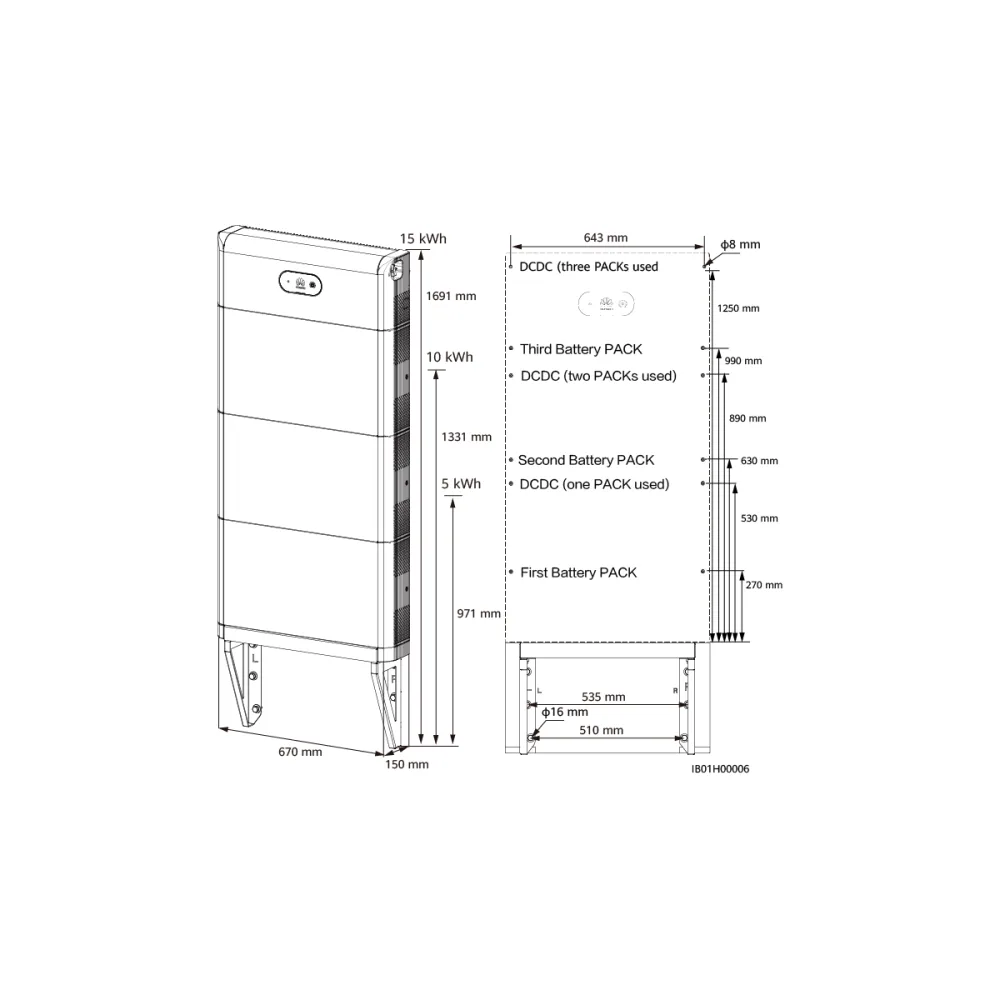 Huawei | Wall Mounting Bracket | LUNA2000-5-E0