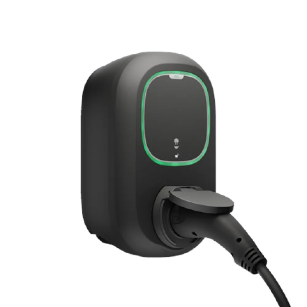 Priză încărcător EV Wallbox Pulsar Pro | Încărcător inteligent pentru vehicule electrice de 22 kW | Wi-Fi, 4G, Ethernet, Bluetooth | Negru