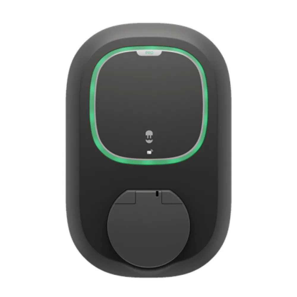 Priză încărcător EV Wallbox Pulsar Pro | Încărcător inteligent pentru vehicule electrice de 22 kW | Wi-Fi, 4G, Ethernet, Bluetooth | Negru