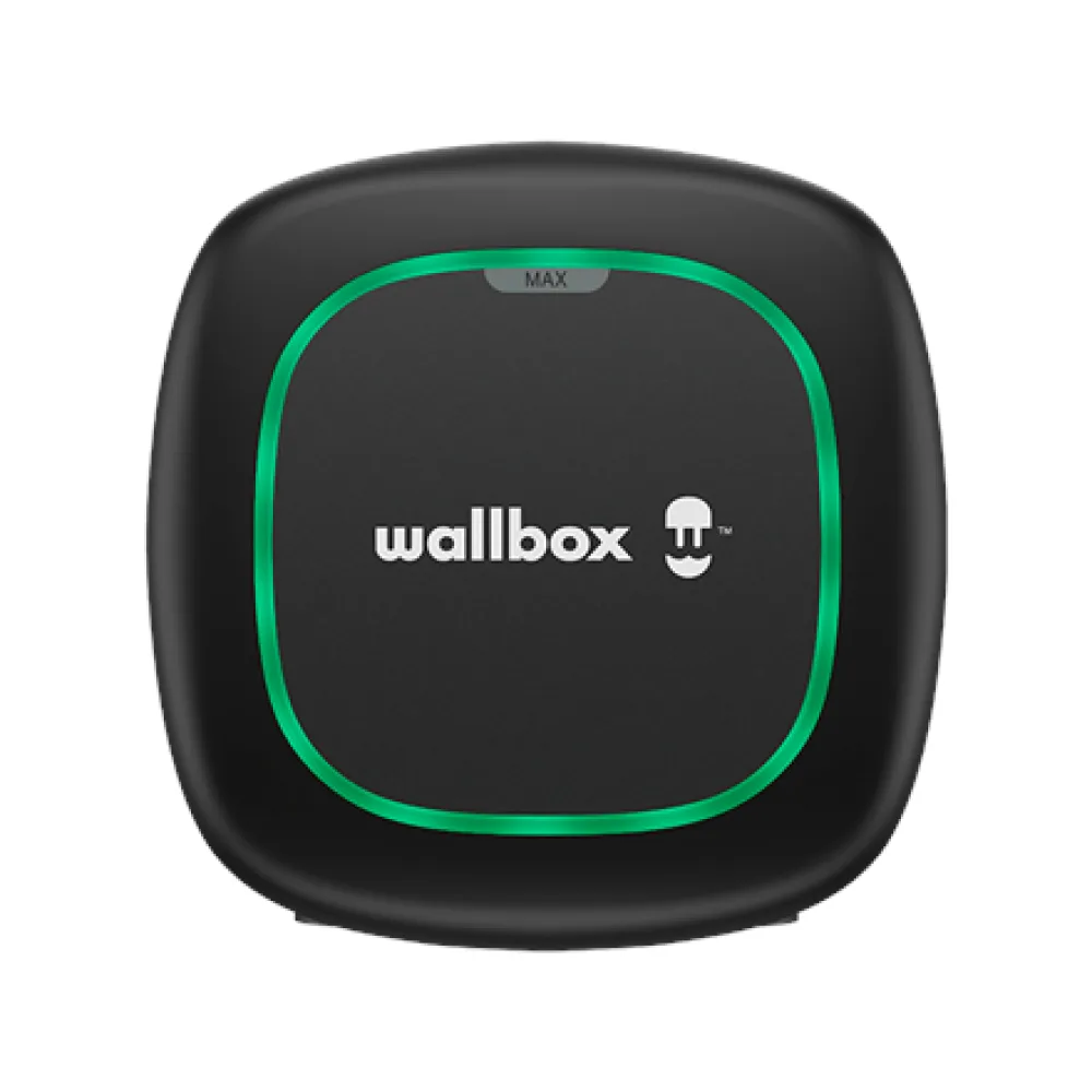 Wallbox | Elbillader | Pulsar Max | 22 kW | Wi-Fi, Bluetooth | Sort