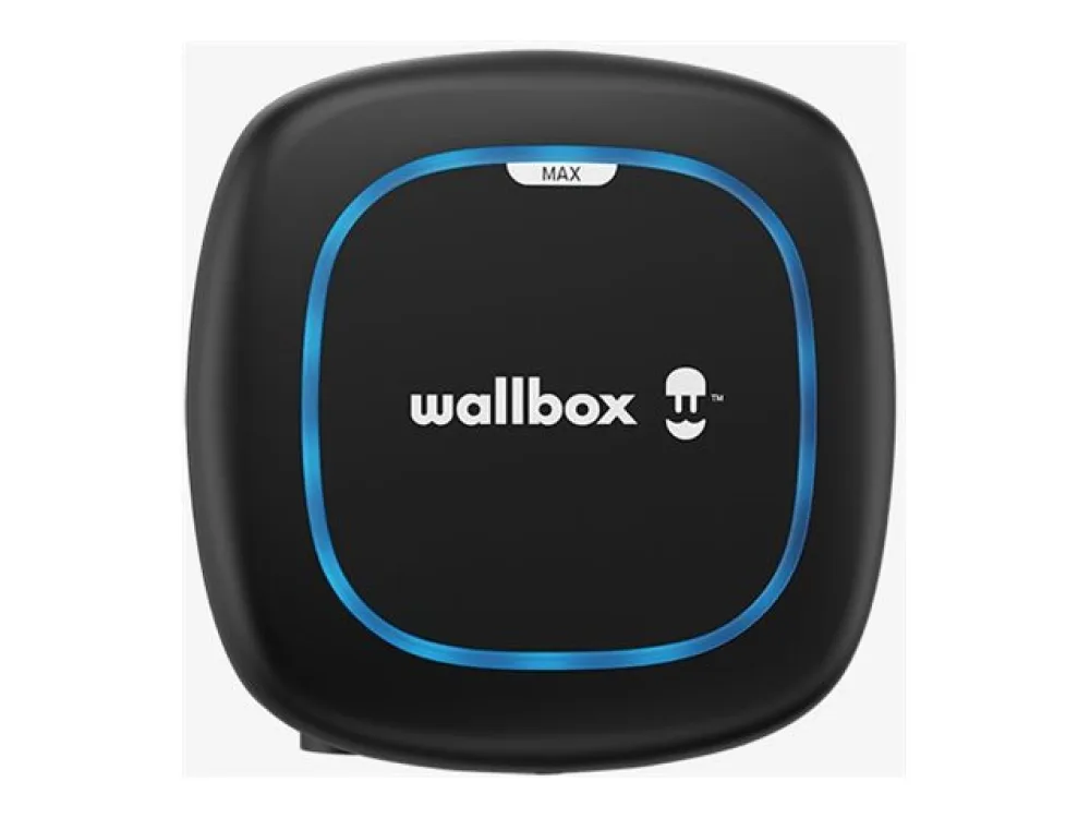 Wallbox | Elbillader | Pulsar Max | 22 kW | Wi-Fi, Bluetooth | Sort