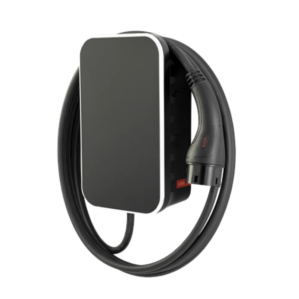 VOOL EV Ladegerät | V22TMABGP | 22 kW | 4G, Wi-Fi (IEEE 802.11 b/g/n), Ethernet 10/100 | 6,5 m | Mattschwarz