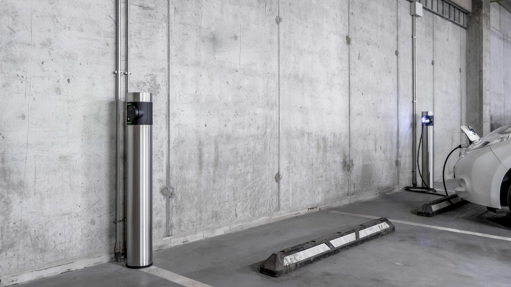 Inbalance grid PC1-U-R dubbel laadstation 2 x 22 kW, Type 2-contactdozen, 4G, RFID